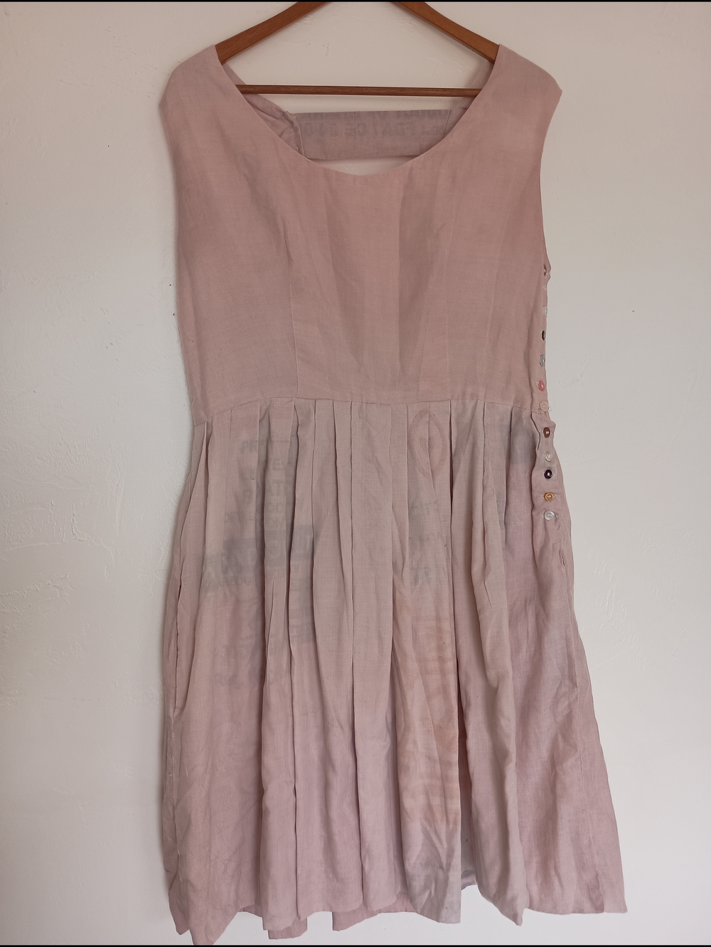 Liz Alig Soft Dusty Pink Sleeveless Dress